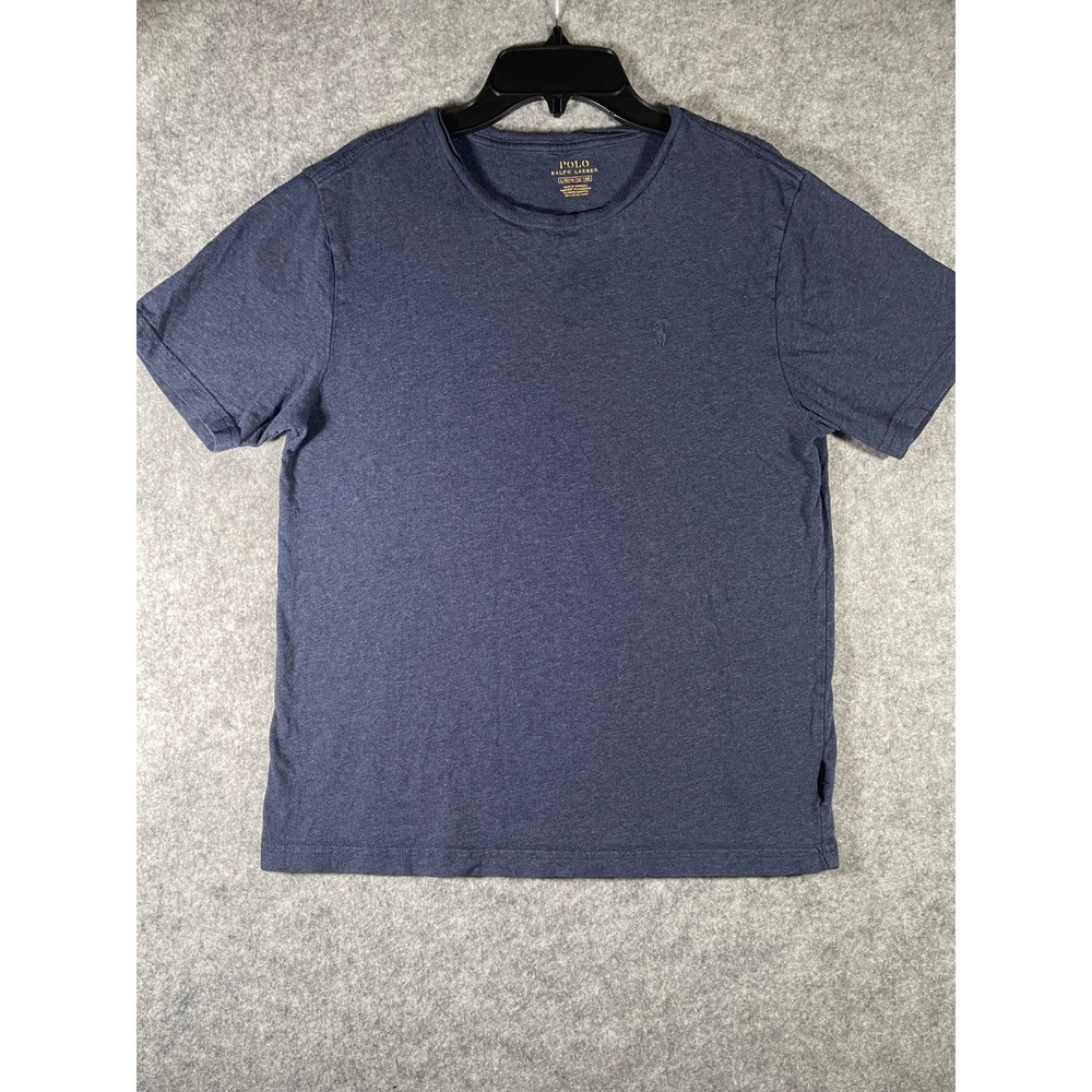 Polo Ralph Lauren Boys‎ Navy Blue Heather Pony Logo T-Shirt Size L 14-16 519